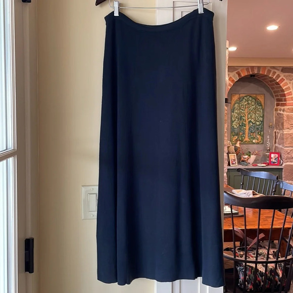 ❤️ Vintage Linea by Louis Dell’Ollio Black knit Gore Skirt ❤️ - Picture 1 of 5